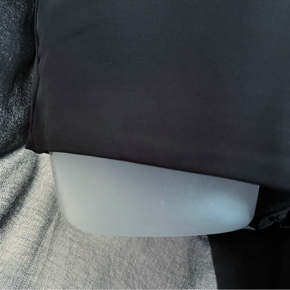 BEBE Size 4 Black Nude Mesh Sexy Chiffon Sleeveless Palazzo Slit Pants Jumpsuit - Picture 9 of 13